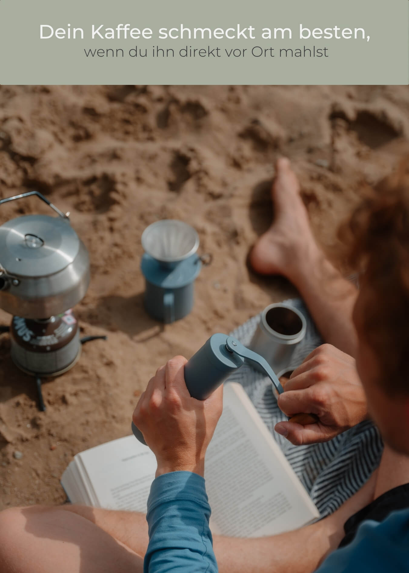 Kaffeemühle manuell mit Keramik-Mahlwerk - Lambda Coffee