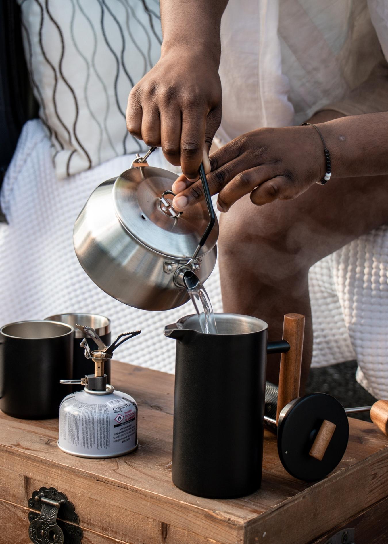 Wasserkessel aus Edelstahl - Lambda Coffee