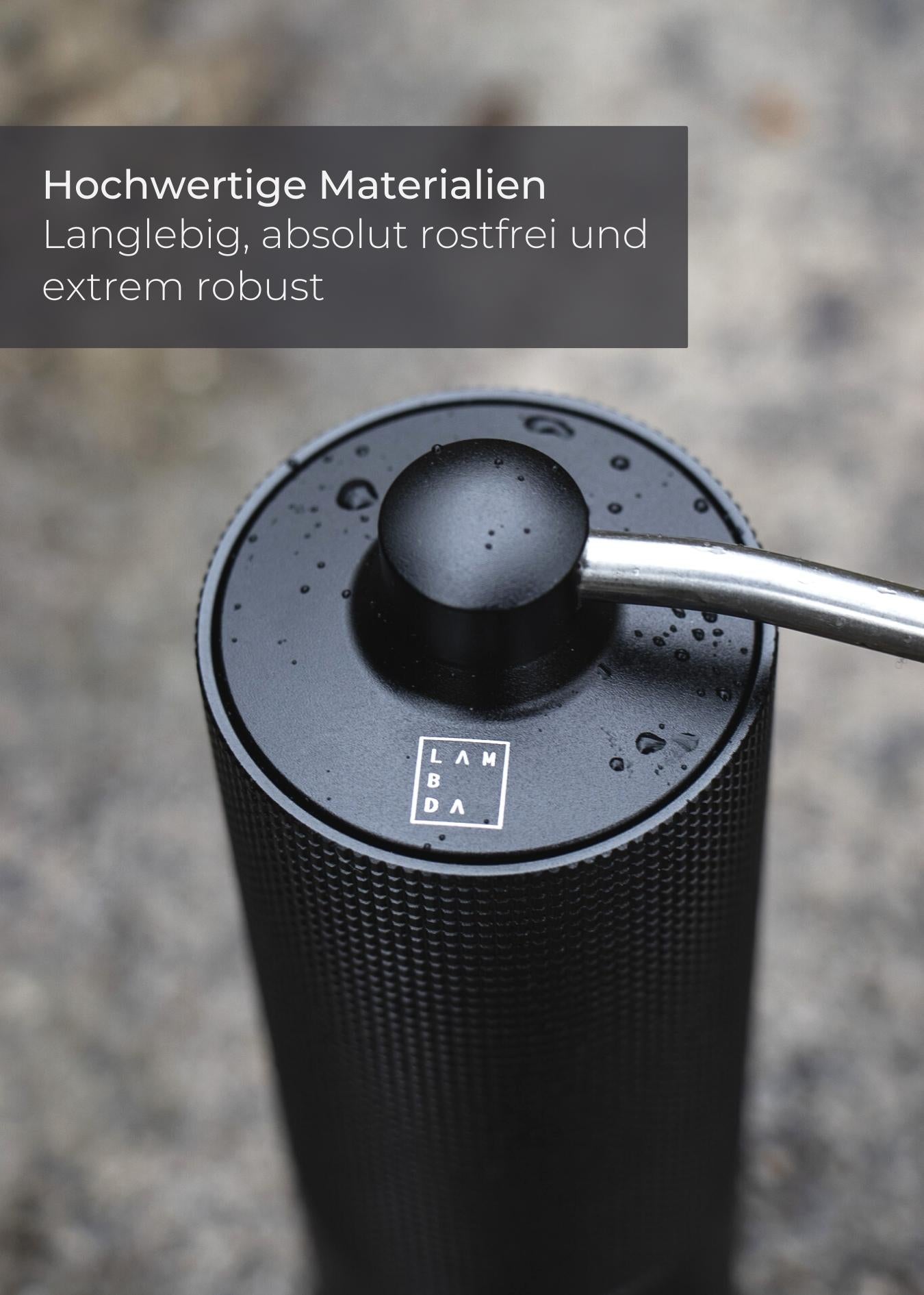 Kaffeemühle manuell mit Edelstahl-Mahlwerk