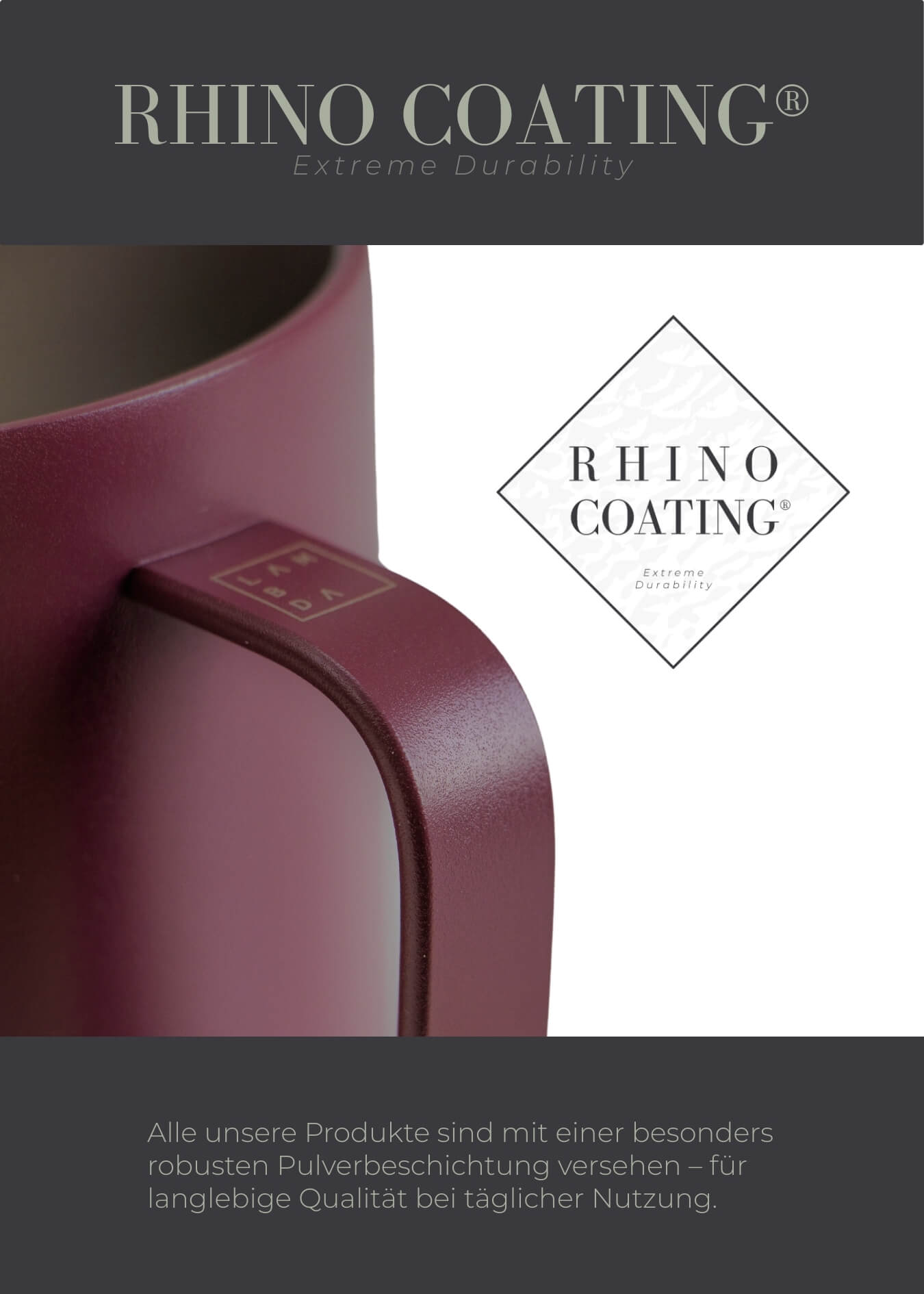 Thermobecher Edelstahl - 360ml - Lambda Coffee