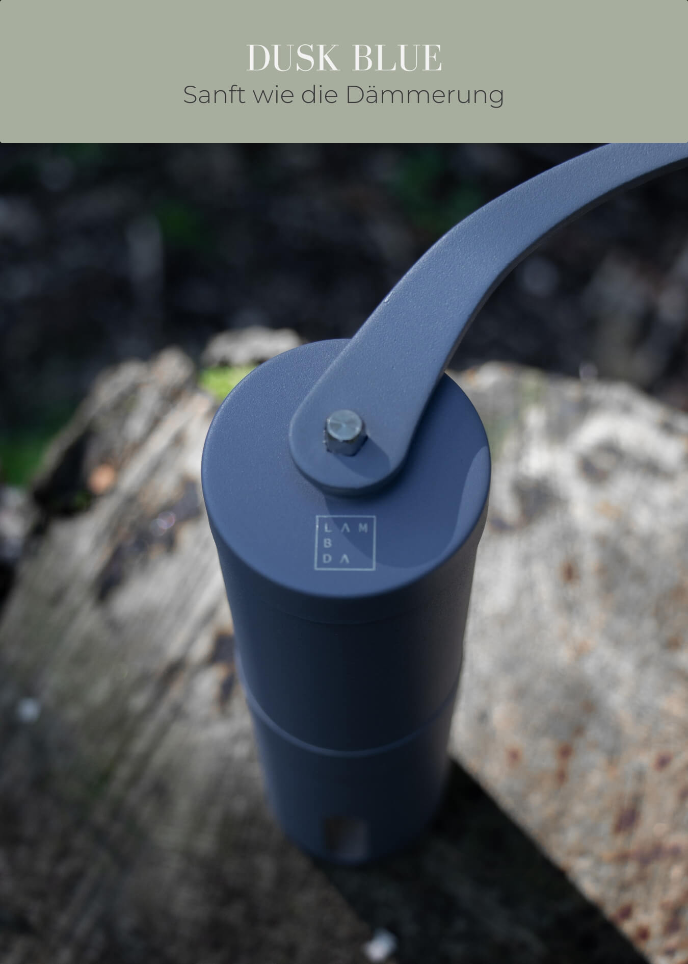 Kaffeemühle manuell mit Keramik-Mahlwerk - Lambda Coffee
