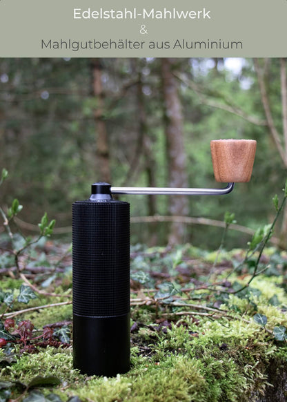 Kaffeemühle manuell mit Edelstahl-Mahlwerk