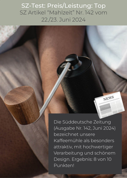 Kaffeemühle manuell mit Edelstahl-Mahlwerk