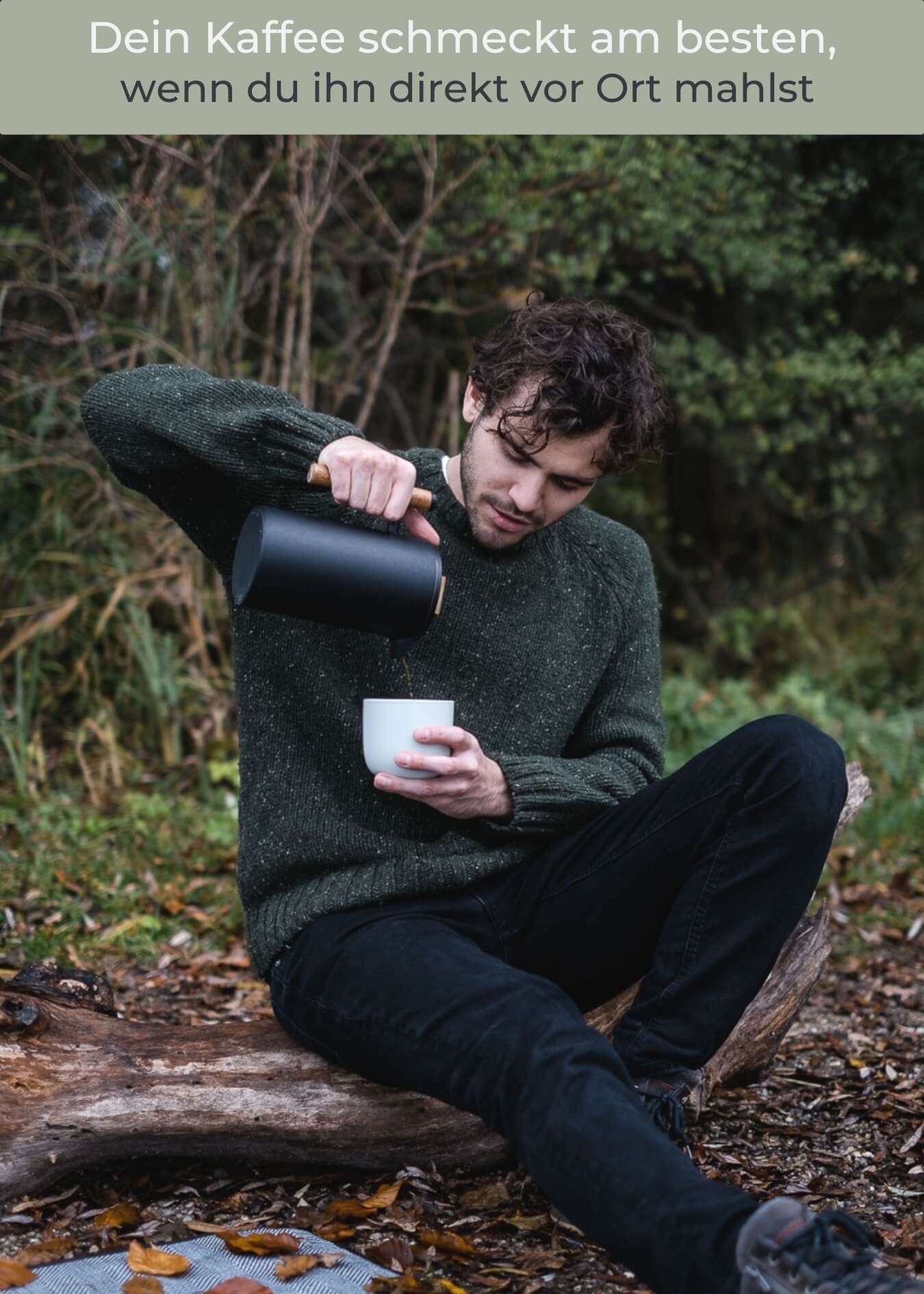 Kaffeemühle manuell mit Keramik-Mahlwerk