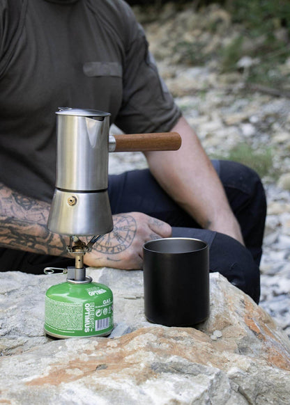 Espressokocher aus Edelstahl