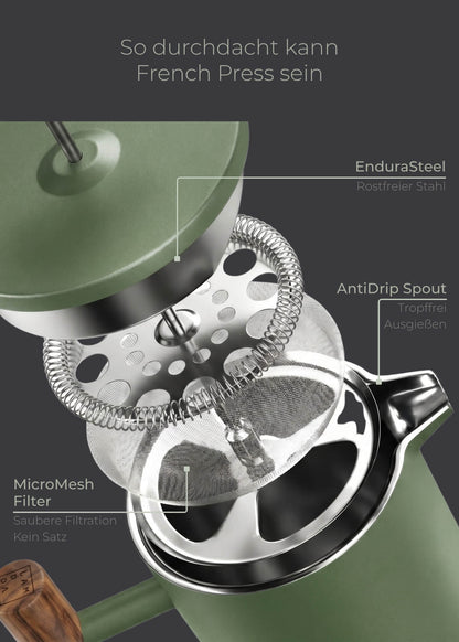 Thermo French Press aus Edelstahl - Lambda Coffee