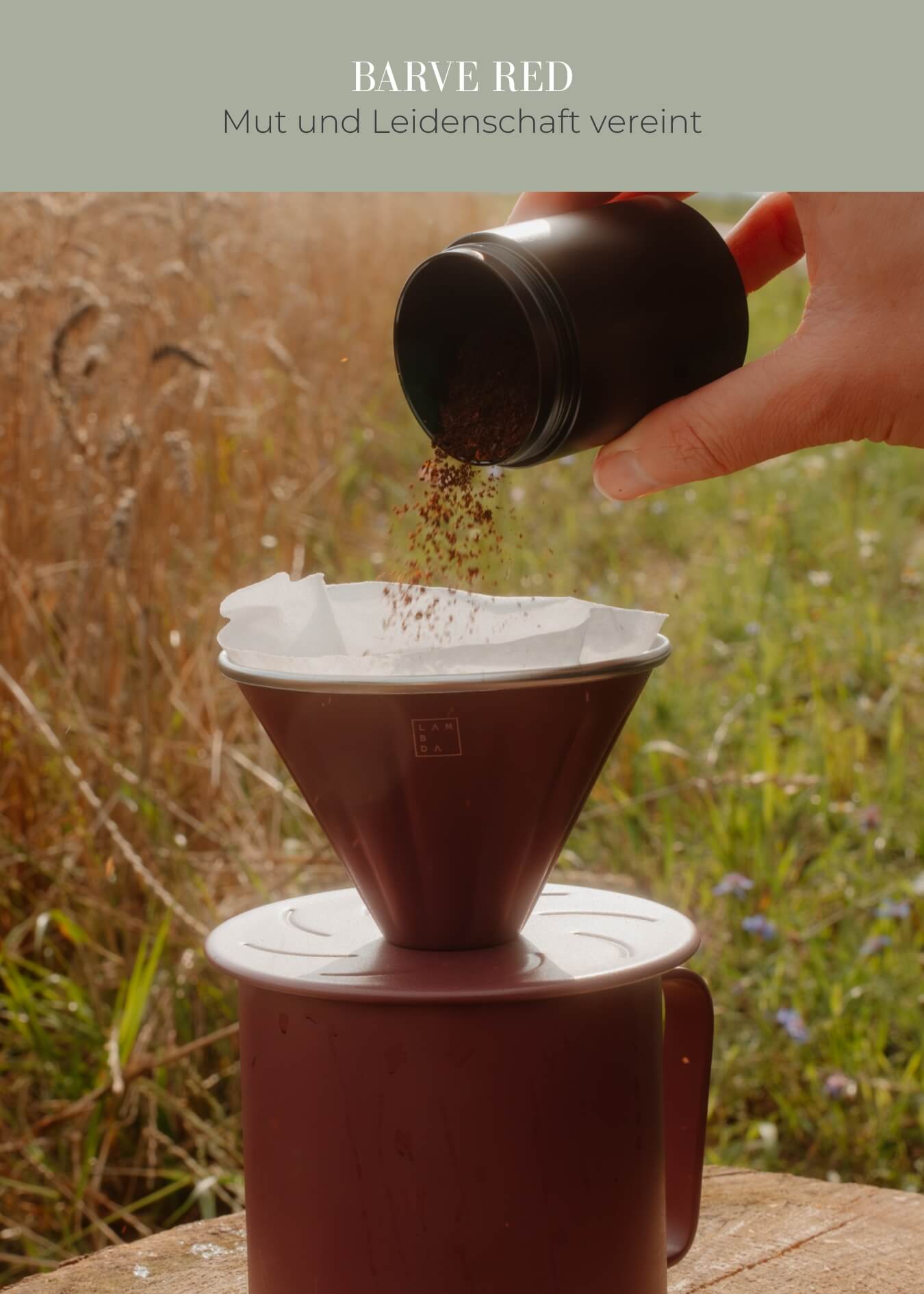 Hand Kaffeefilter aus Edelstahl (inkl. 10 Filter) - Lambda Coffee