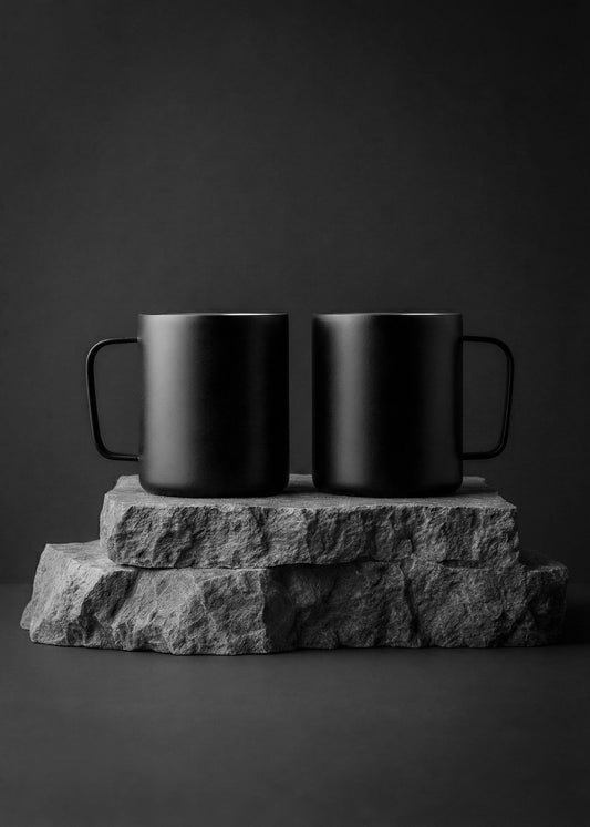 Thermobecher Edelstahl - 360ml - 2er Set - Lambda Coffee