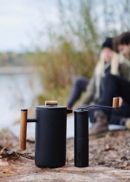 French Press, Kaffeemühle & Thermo Becher