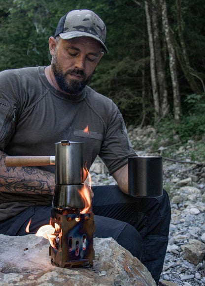 Woodbox aus Edelstahl - Lambda Coffee