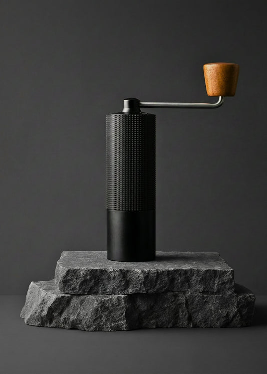 Kaffeemühle manuell mit Edelstahl-Mahlwerk - Lambda Coffee